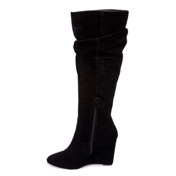 Steve Madden - Black Samaya Wedge Boot - Picture 3 of 5